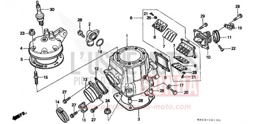 CYLINDER HEAD/CYLINDER CR500RY de 2000